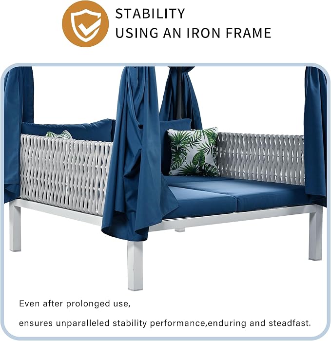 Merax Outdoor Patio Sunbed - Image 5
