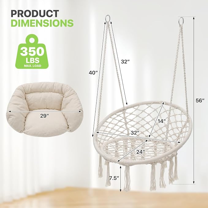 Magshion Hanging Hammock Chair - Image 2