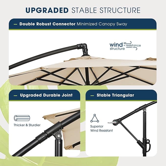 wikiwiki 10ft Patio Umbrella - Image 4