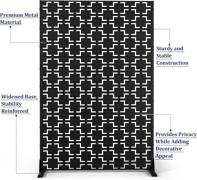 Outdoor Privacy Screen, Freestanding Privacy Fence Panels - Image 4
