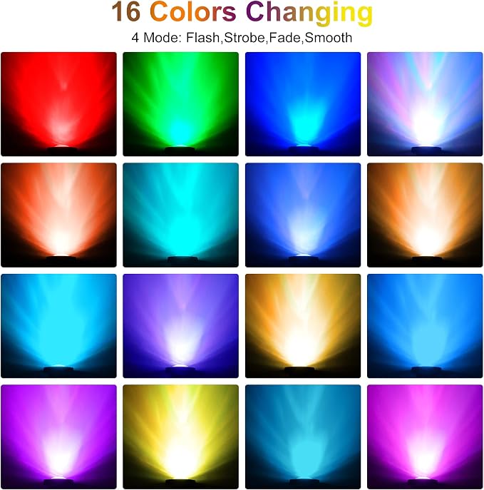 RGB Pond Lights with Timer, Super Bright LED Underwater Submersible Colorful - Image 2