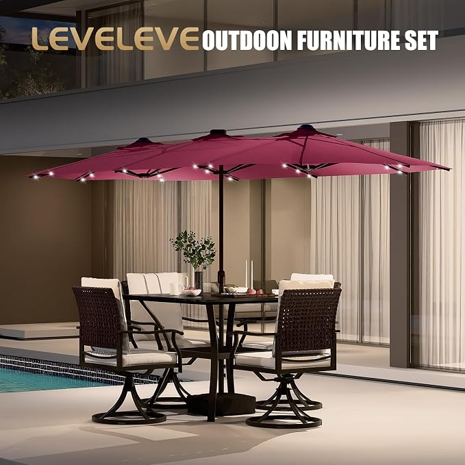LEVELEVE 14FT Large Patio Umbrella - Image 6