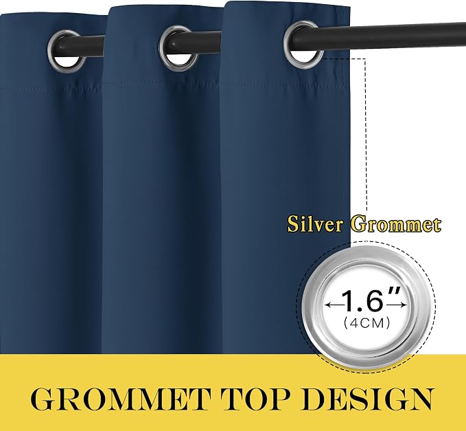 NICETOWN Room Darkening Short Curtain 54 inches Long - Image 3