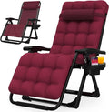 Suteck Zero Gravity Chair, Reclining Camping Lounge Chair w/Removable Cushion by Suteck