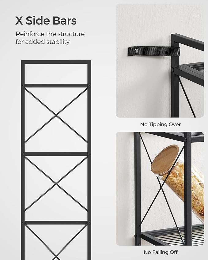 SONGMICS 5-Tier Metal Storage Rack, Shelving Unit - Image 5