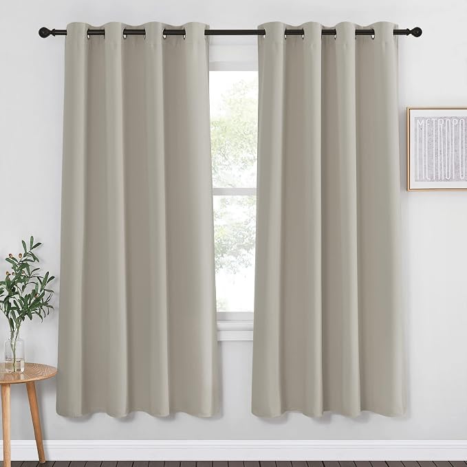 NICETOWN Room Darkening Bedroom Curtain 72 inches Long by NICETOWN
