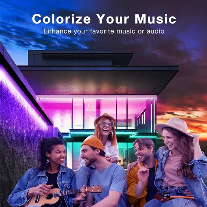 DAYBETTER Outdoor Led Strip Lights Waterproof, Smart LED Lights Work - Image 4