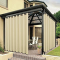 BONZER Outdoor Curtains for Patio Waterproof Thick Privacy Extra Wide Grommet by Bonzer