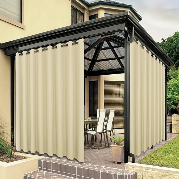 BONZER Waterproof Indoor/Outdoor Curtains by Bonzer