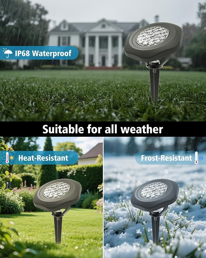 CORESLUX Solar Spot Lights Outdoor Waterproof IP68, 3-in-1 LED Cool Light Solar - Image 6
