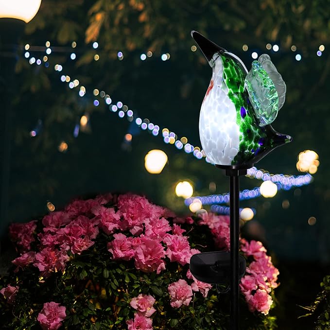 Afirst Decorative Solar Lights Outdoor Solar Hummingbird Stake Lights Hand - Image 6