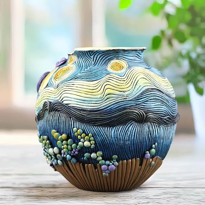 TOZLU Picasso Brutalist Beauty Face Flower Pot Ornaments Flower Pots Head - Image 3
