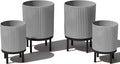 Veradek Demi Series Round Planter w/Stand by VeradekOutdoor