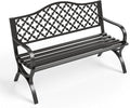 Sophia & William Outdoor Bench, 50 inches Metal Garden Bench, Cast Iron Park by SophiaWilliam