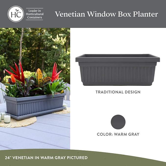 The HC Companies 30 Inch Venetian Window Planter Box - Image 2