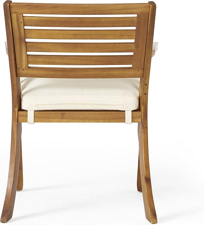 Christopher Knight Home Hermosa Acacia Wood Dining Set, 5-Pcs Set, Teak Finish - Image 15