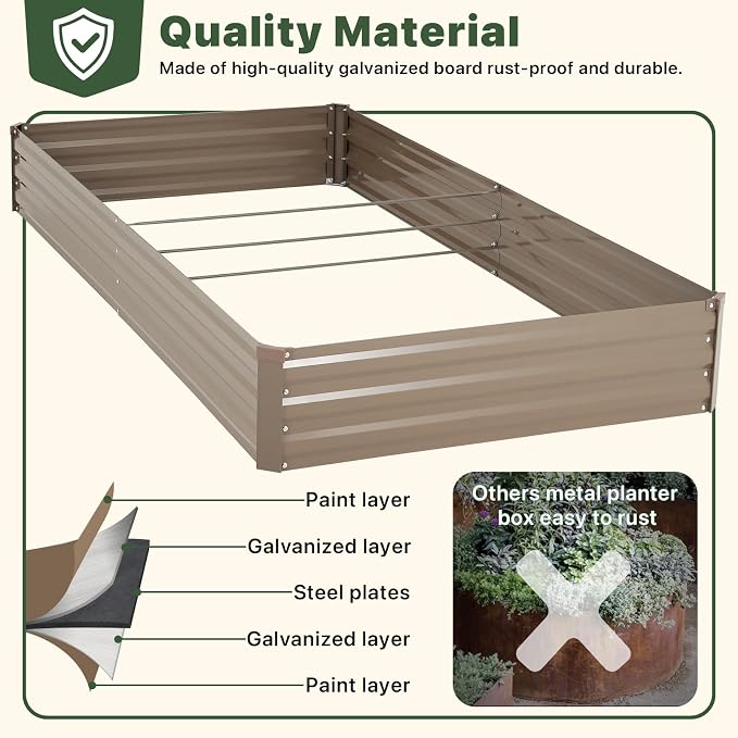 DTIG Galvanized Raised Garden Bed - Image 5