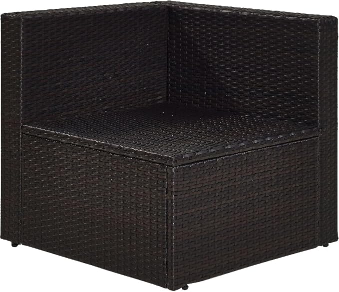 Crosley Furniture Palm Harbor Corner Outdoor Sectional Chair, Wicker Patio - Image 7