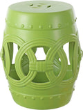 JONATHAN Y TBL1022H Lucky Coins 16" Chinese Ceramic Drum Indoor/Outdoor Garden by JONATHANY