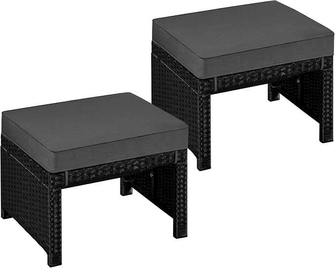 Yaheetech Wicker Ottomans by Yaheetech