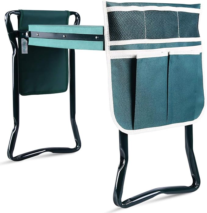 Ohuhu Garden Kneeler and Seat, Heavy Duty Garden Stool by Ohuhu