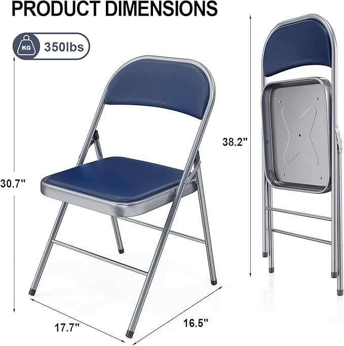VINGLI 20 Pack Folding Chairs - Image 3