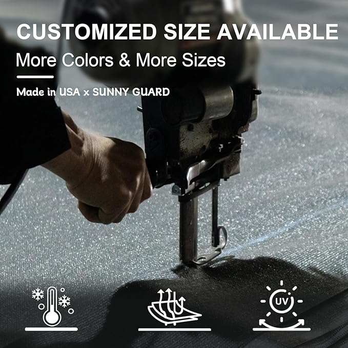 SUNNY GUARD Custom Size 12'x15' Butter Cream Sun Shade Sail Rectangle UV Block - Image 8