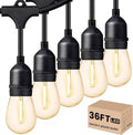 Svater Outdoor Led String Lights 36 FT, Patio Lights by Svater