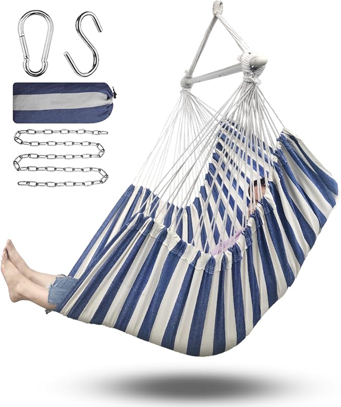 ADVOKAIR Hammock Chair Large 70.9"x47.2", 32% Bigger XXL Hanging Swing Chair by ADVOKAIR-ChillNaturally