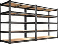 Garage Storage Shelves, 2400 LBS Heavy Duty Shelving, Metal Garage Shelves by Unknown