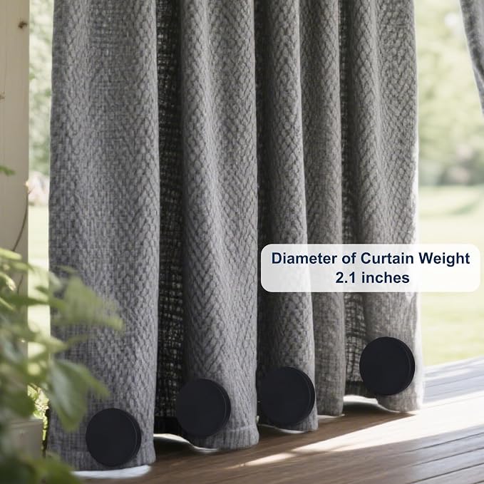 3LB Heavy Duty Outdoor Curtain Weights, Strong Magnetic Gazebo Curtain Weights - Image 5