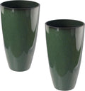 2 Packs 21 inch Tall Planter, Indoor Outdoor Round Planter by Goldshire