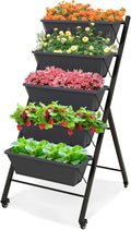 Giantex Vertical Raised Garden Bed on Wheels, Elevated Planter Raised Beds by Giantex