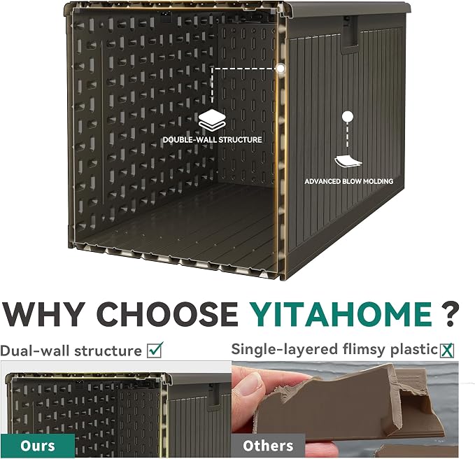 YITAHOME 90 Gallon Large Deck Box - Image 2