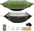 Camping Hammock Tent with Mosquito Net & RainFly, 3 in 1 Waterproof Lightweight by Rivenlo