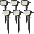 Solar Spot Lights Outdoor Waterproof IP65, 6 Pack Landscape Spotlights by WENATY