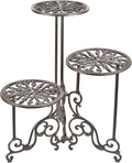 Sungmor Heavy Duty Cast Iron Plant stand, 3 Tier Foldable Metal Plant Shelf by Sungmor