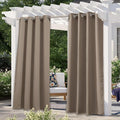 NICETOWN Morandi Brown Outdoor Curtain by NICETOWN