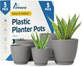 Planter Pots with Drainage Holes by LIFEMASTER