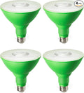 EDISHINE St.Patrick's Day/Easter Decorations PAR38 Green LED Flood Light Bulbs by EDISHINE