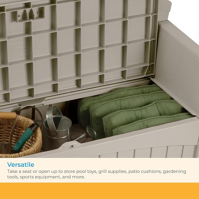 Suncast Outdoor Storage Bench - Image 6