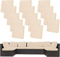 14Pcs Stretch Patio Cushion Covers, Outdoor Couch Covers Replacement, Outdoor by BIETYONE