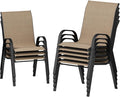 UDPATIO Patio Chairs Set of 8, Stackable Outdoor Dining Chairs by UDPATIO