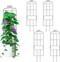 4 Pack 31'' Plant Trellis for Climbing Plants Indoor & Outdoor, Metal Trellis by Hensal