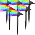 Solar Color Changing RGB Spot Lights Outdoor, 6 Pack/7 Lighting Modes by Katipeal