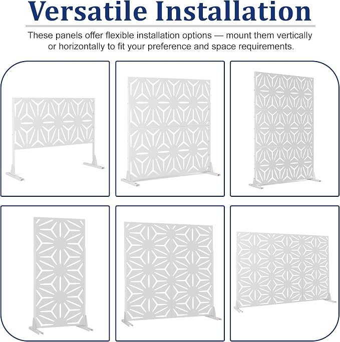 Outdoor Privacy Screen, Freestanding Privacy Fence Panels - Image 8