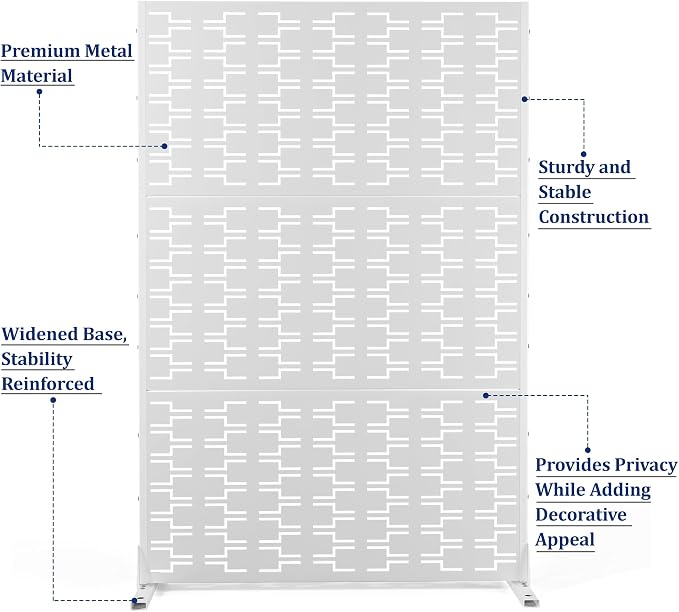 Outdoor Privacy Screen, Freestanding Privacy Fence Panels - Image 4