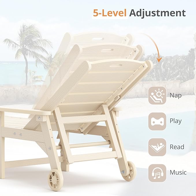 LUE BONA Chaise Lounge Chairs Set - Image 6