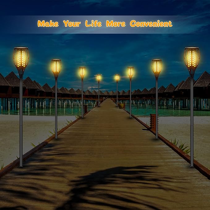 Chunful 8 Kit Solar Light Stakes Replacement Lame Lamp Extension Pole Ground - Image 7
