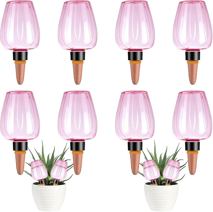 8 Pcs Plant Watering Globes Self Watering Planter Insert Plants Top Fill Water by Unknown